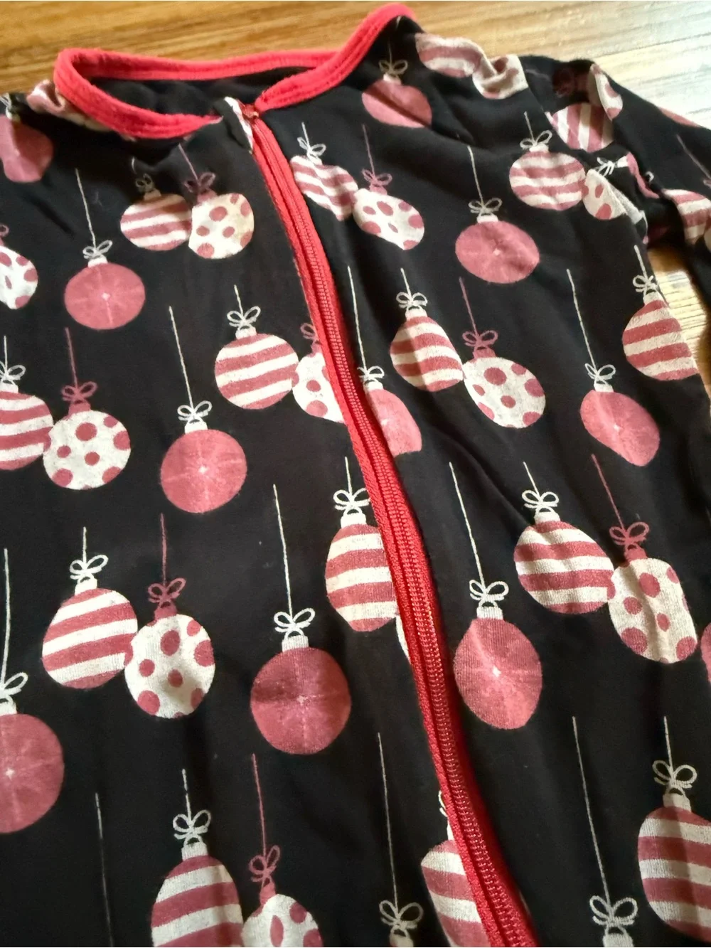 KicKee Pants 18-24M Christmas Ornament Footless Zip Pajamas
